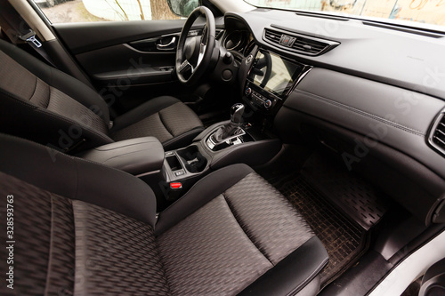 Interior view of car with black salon © Angelov