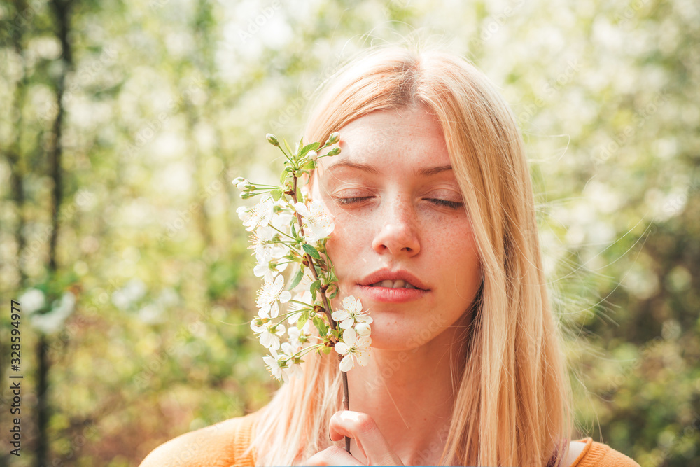 Beauty spring girl. Tenderness girll with Flovers. Springtime. Beauty spring girl. Tenderness girll with Flovers. Springtime.