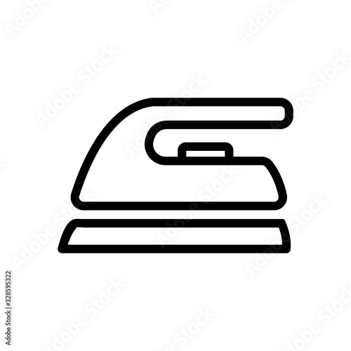 Modern iron icon vector. Thin line sign. Isolated contour symbol illustration