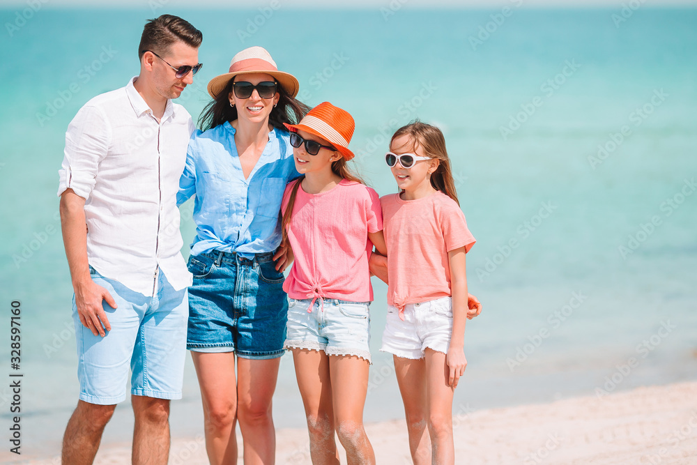 Young family on vacation have a lot of fun Young family on vacation have a lot of fun