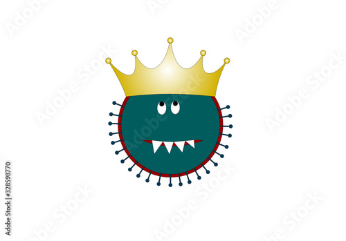 Corona-Virus SARS-CoV-2 (Cartoon)