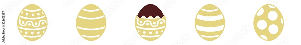 Easter Egg Chocolate Icon Yellow Pastel | Painted Eggs Illustration | Happy Easter Hunt Symbol | Holiday Logo | April Spring Sign | Isolated | Variations Easter Egg Chocolate Icon Yellow Pastel | Painted Eggs Illustration | Happy Easter Hunt Symbol | Holiday Logo | April Spring Sign | Isolated | Variations