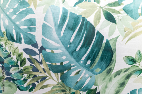 Plants decoration and vegetation print