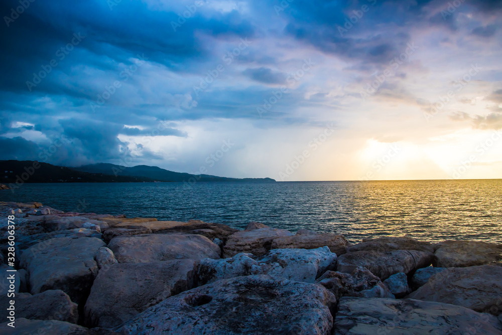 Tropical Island Sunset