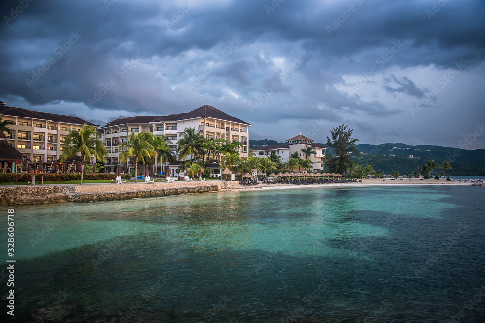 Tropical Island Sunset