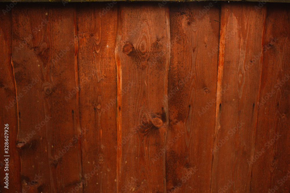 Orange wood fence plank texture background. Orange wood fence plank texture background.