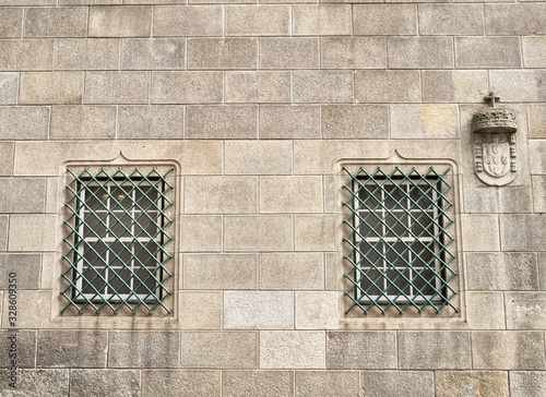 Photography Windows of Historic Casa do Infante in Porto