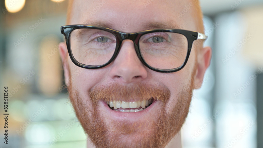 Close up of Smiling Face of Young Redhead Man Close up of Smiling Face of Young Redhead Man