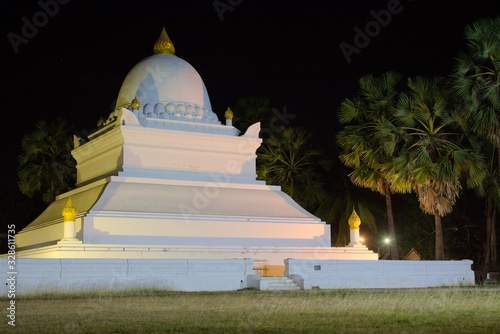Buddhist stupa at Wat Wisunarat temple, in Luang Prabang, Laos. It's official name is That Pathum, although it is referred to by the locals as the 