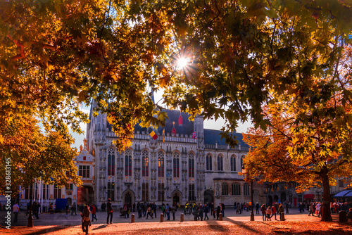 The town hall of Bruges, Brugge, Belgium photo