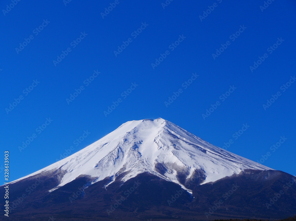 Mt. Fuji and Blue sky from Fujiyoshida City Japan 03/06/2020 Mt. Fuji and Blue sky from Fujiyoshida City Japan 03/06/2020