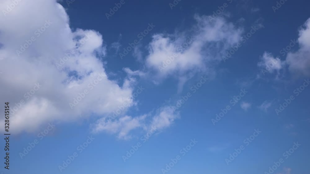 The movement of dark clouds in the blue sky (time lapse) The movement of dark clouds in the blue sky (time lapse)