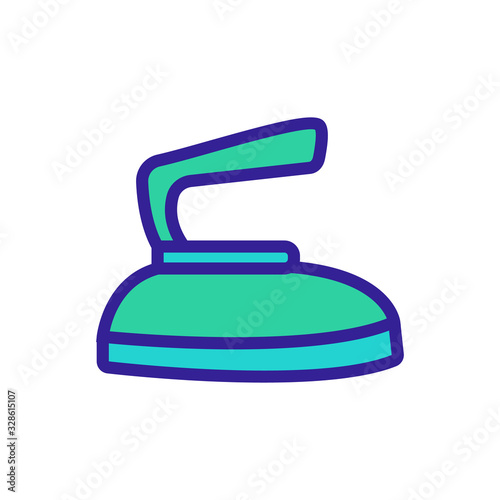 Iron icon vector. Thin line sign. Isolated contour symbol illustration