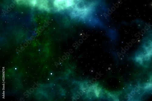Fototapeta Naklejka Na Ścianę i Meble -  space with nebula and stars