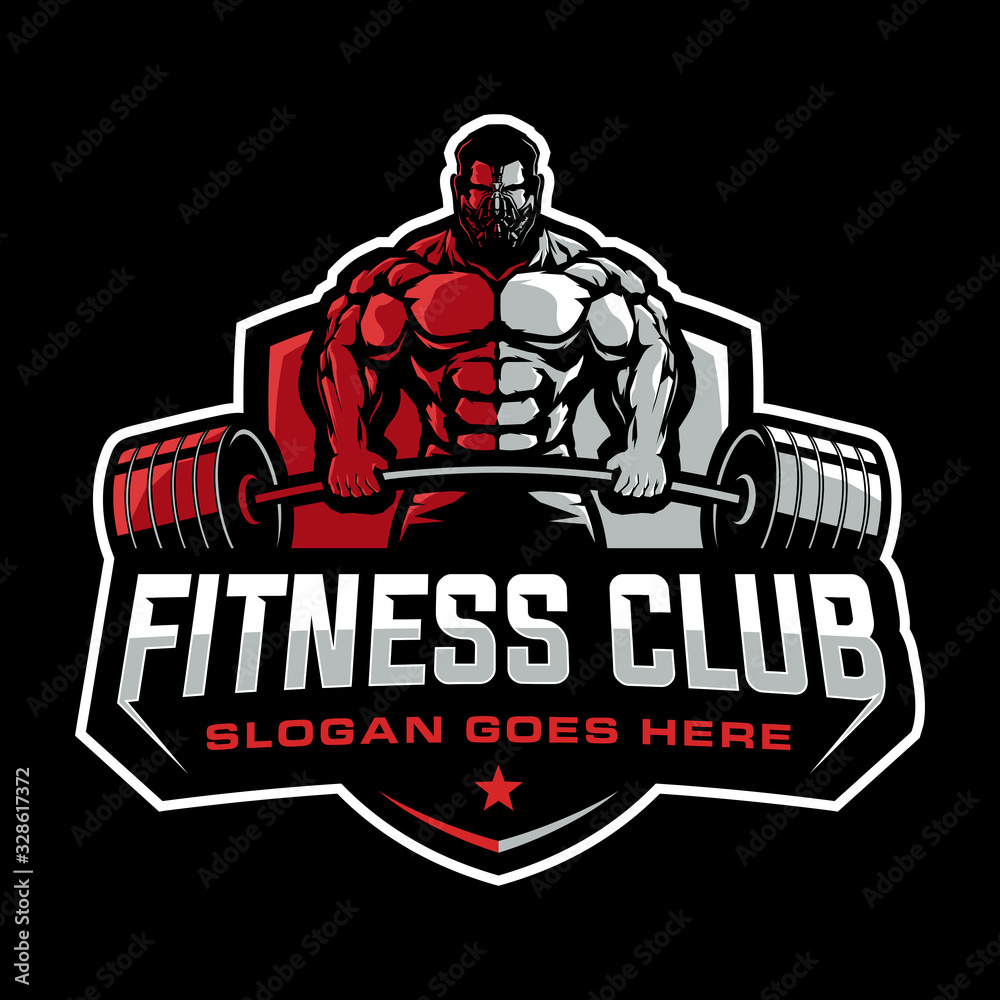 Fitness logo design vector logo