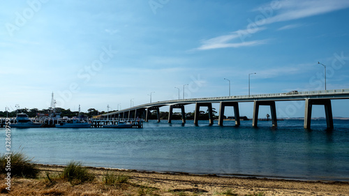 San Remo bridge connecting Phillip Island with San Remo area © Phitchaya