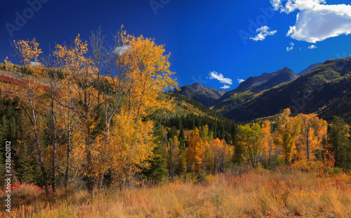 Scenic Crystal river landscape near marble Colorado