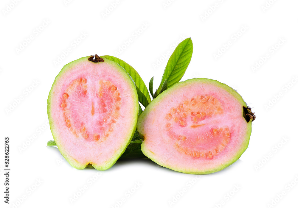 guava isolated on white background guava isolated on white background