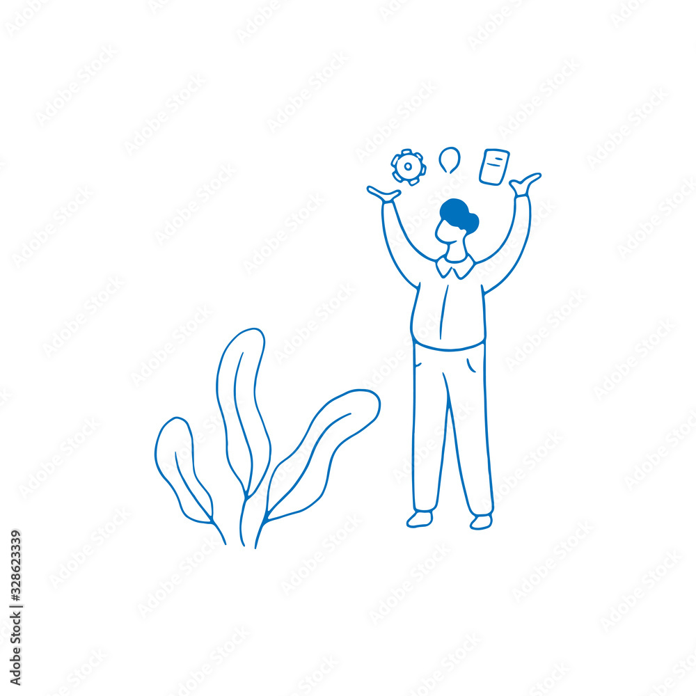 business leadership young concept illustration business leadership young concept illustration
