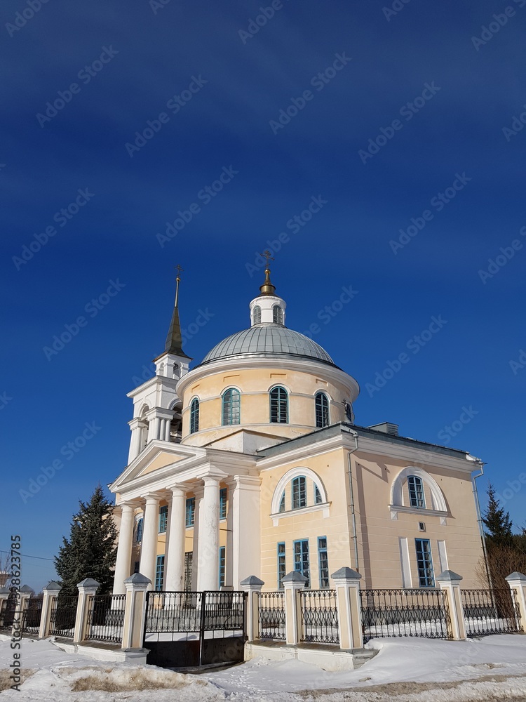 Orthodox Church against a blue sky