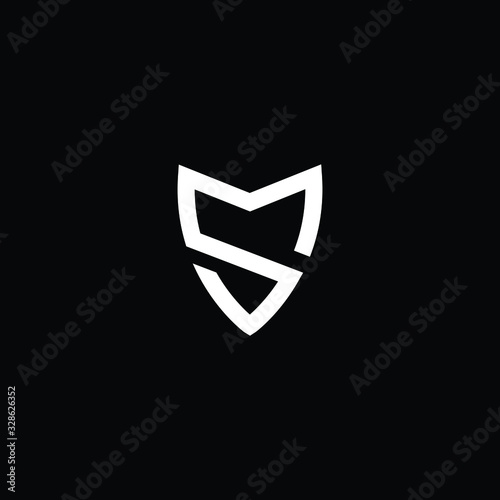 Initial based modern and minimal Logo. SM MS M S letter trendy fonts monogram icon symbol. Universal professional elegant luxury alphabet vector design