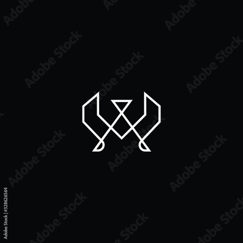 Initial based modern and minimal Logo. W WW WA AW letter trendy fonts monogram icon symbol. Universal professional elegant luxury alphabet vector design © FinalDesignz