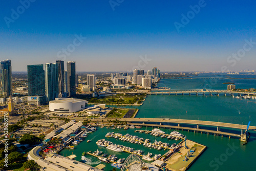 Downtown Miami scene including Bayside Marketplace and American Airlines Arena