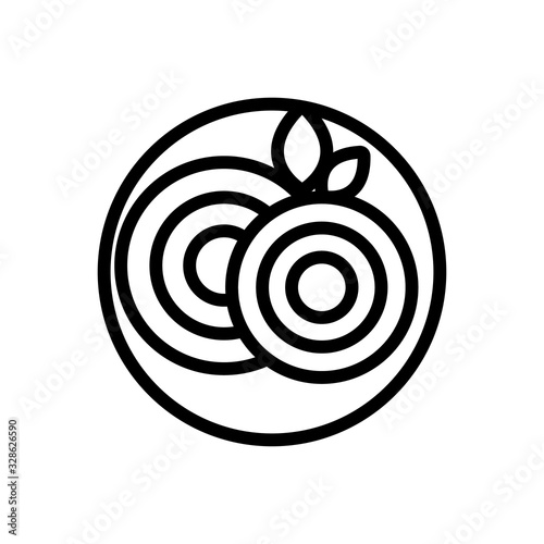 Delicious pasta icon vector. Thin line sign. Isolated contour symbol illustration