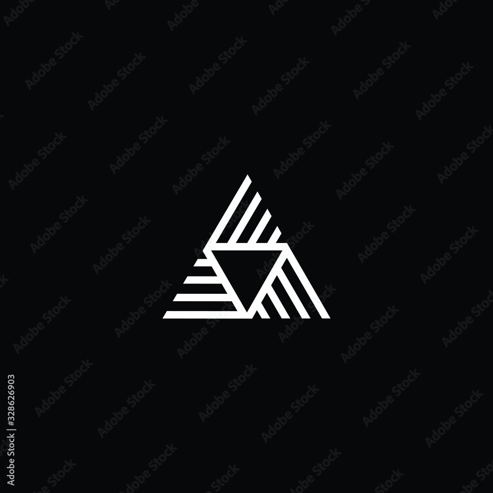 Initial based modern and minimal Logo. A AA letter trendy fonts monogram icon symbol. Universal professional elegant luxury alphabet vector design