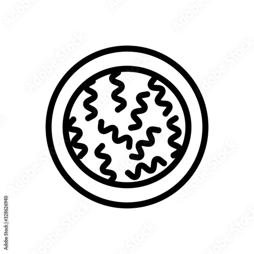 pasta from wheat icon vector. Thin line sign. Isolated contour symbol illustration