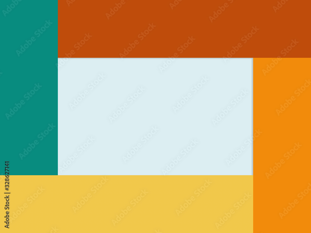 Obraz premium 2D illustrated template : colorful shape