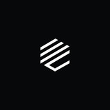 Initial based modern and minimal Logo. EC CE MC CM letter trendy fonts monogram icon symbol. Universal professional elegant luxury alphabet vector design