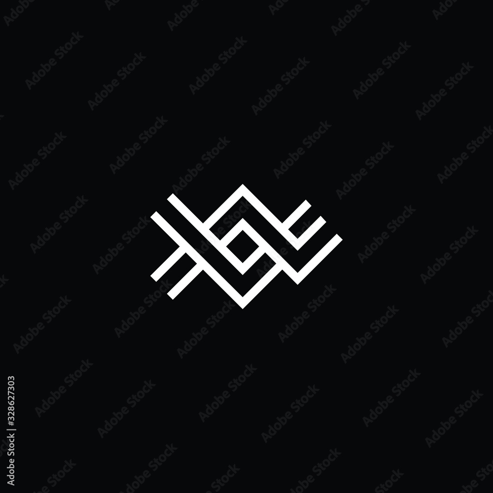 Initial based modern and minimal Logo. VN NV letter trendy fonts monogram icon symbol. Universal professional elegant luxury alphabet vector design