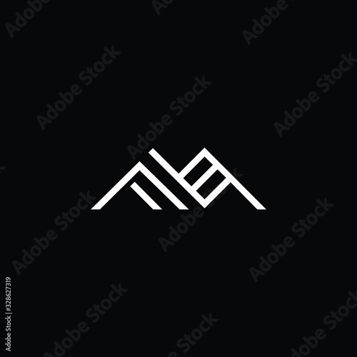 Initial based modern and minimal Logo. MF FM letter trendy fonts monogram icon symbol. Universal professional elegant luxury alphabet vector design