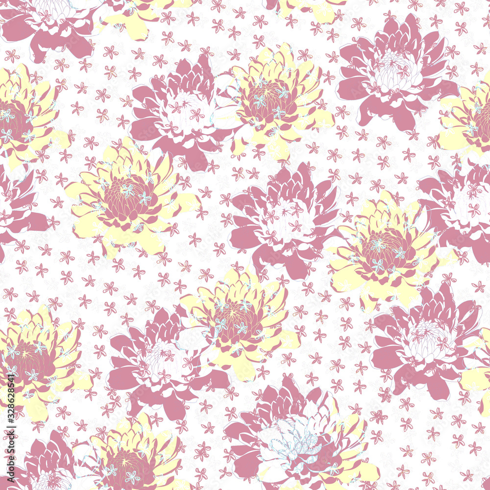 Beautiful seamless floral pattern background. Beautiful seamless floral pattern background.