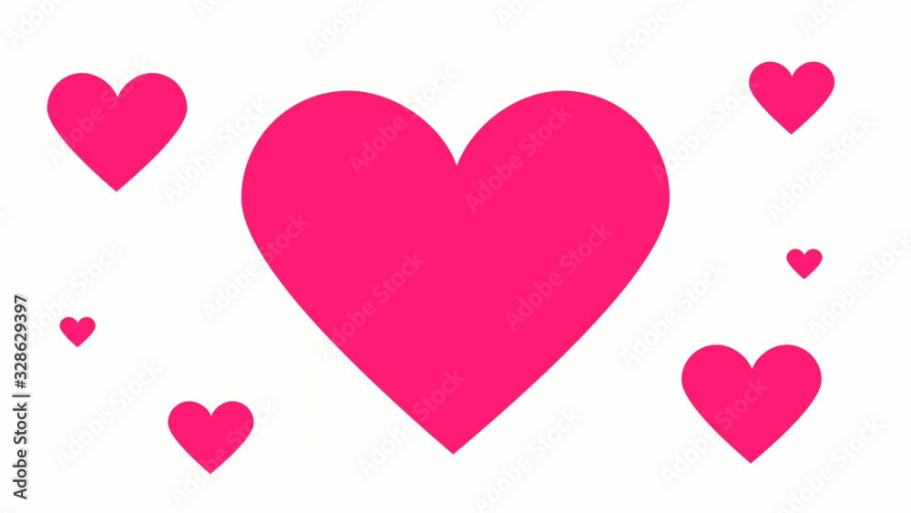 Animated beats of love motion graphics