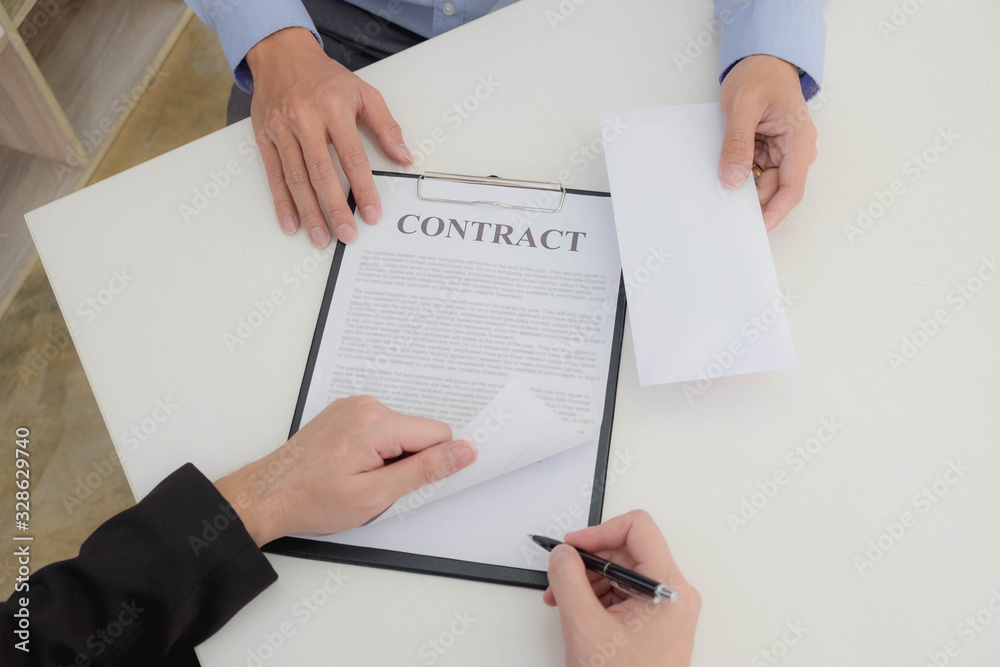 Frauds make money for exchange of business contracts. Real estate or illegal contract Frauds make money for exchange of business contracts. Real estate or illegal contract