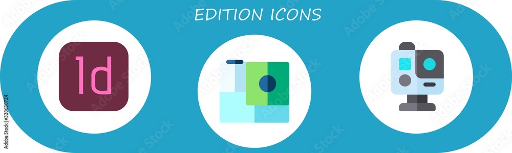 edition icon set edition icon set