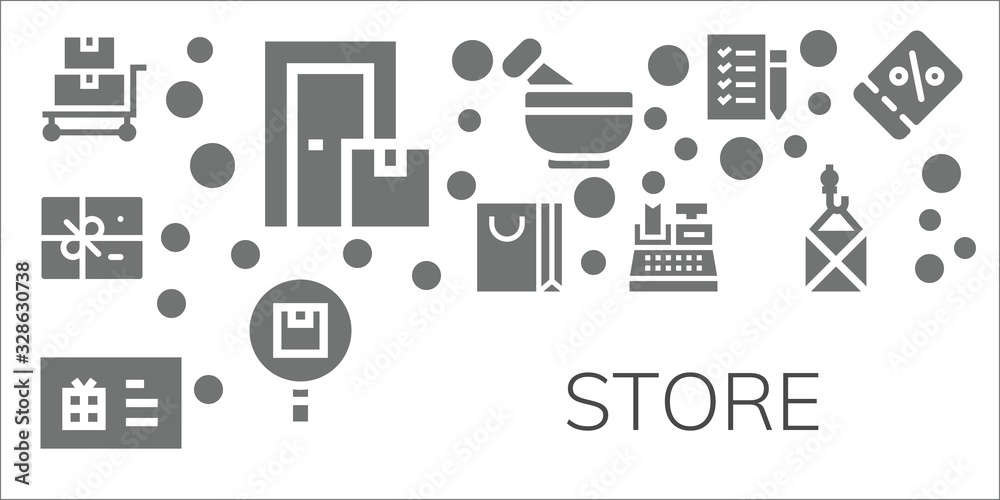 store icon set store icon set