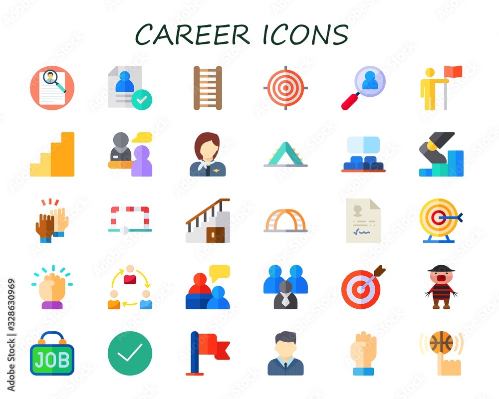 Modern Simple Set of career Vector flat Icons Modern Simple Set of career Vector flat Icons