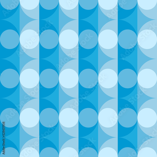 Repeated geometric forms. Abstract vector seamless pattern.