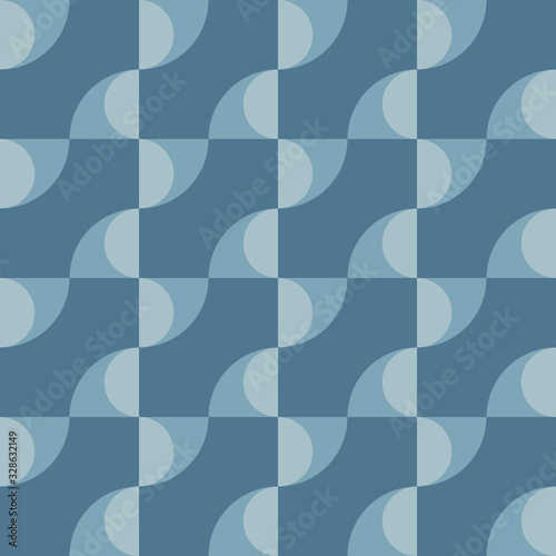 Repeated geometric forms. Abstract vector seamless pattern.