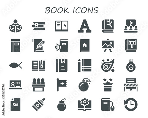 book icon set