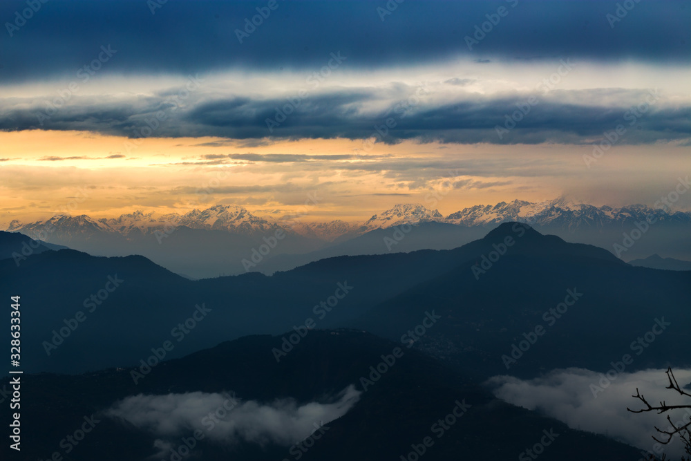 Kangchenjunga view from Darjeeling, West Bengal