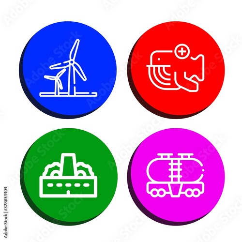 Wallpaper Mural Set of environment icons Torontodigital.ca