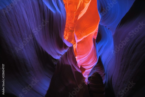antelope canyon vivid colors