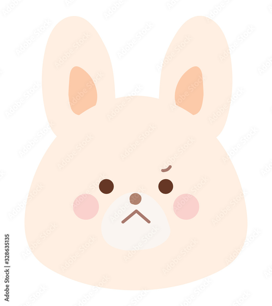 うさぎのイラスト 怒る 線なし うさぎのイラスト 怒る 線なし