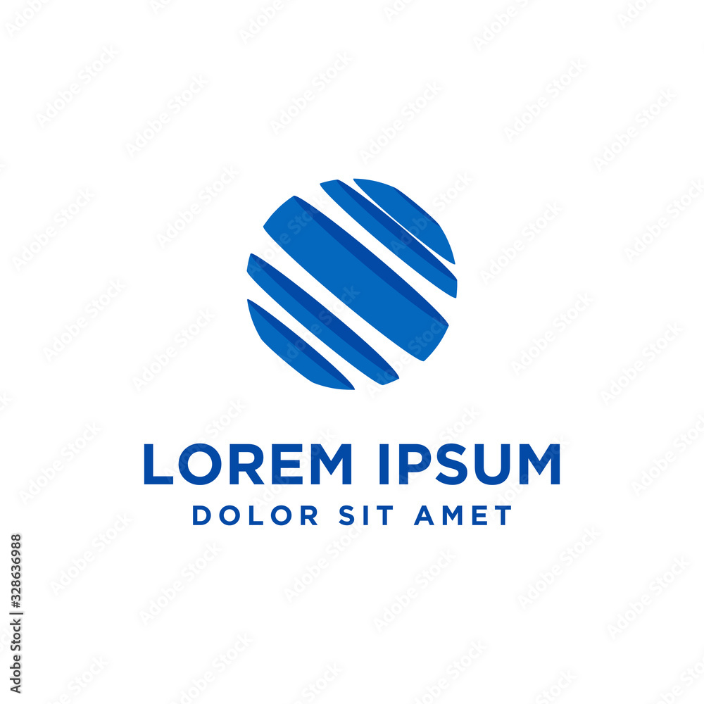 Globe icon vector logo template