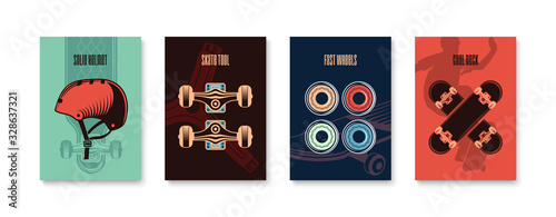Skateboarding Poster Set