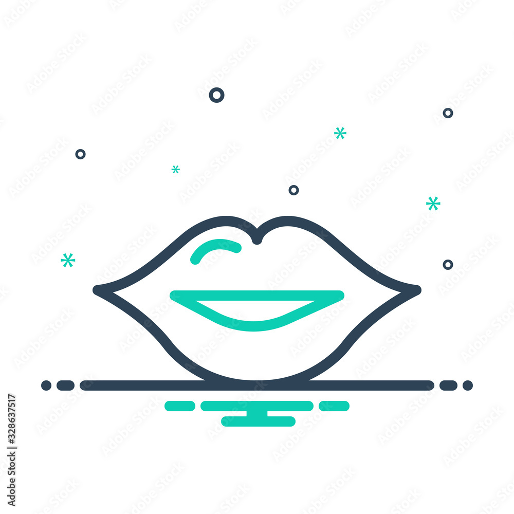 Mix icon for lip Mix icon for lip